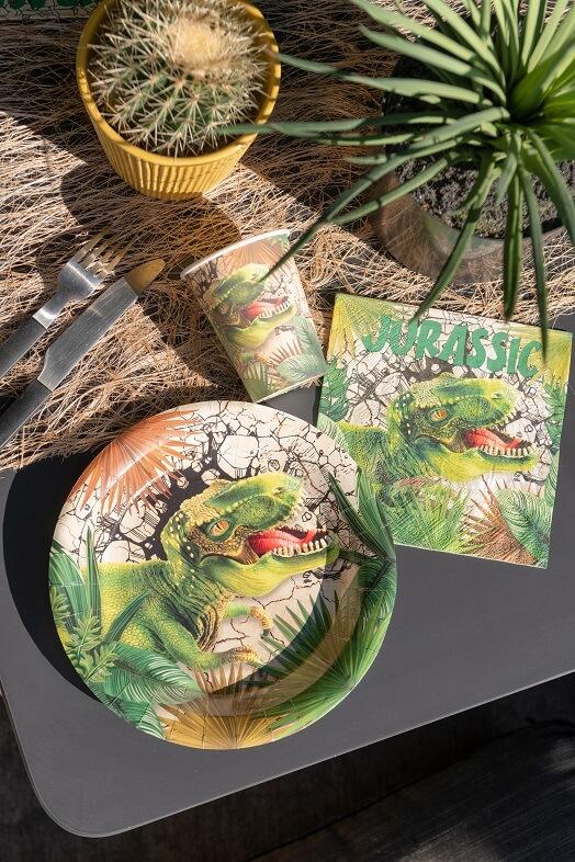Assiette anniversaire dinosaure