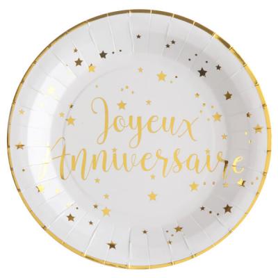 10 Assiettes anniversaire 30ans - Décoration de table anniversaire - Creavea