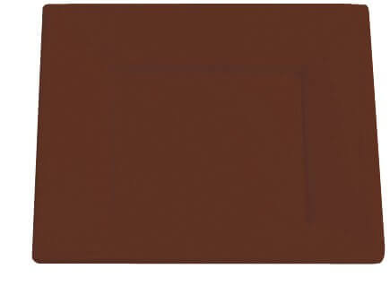 Assiette carree plastique 23cm chocolat