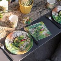 Assiette de table anniversaire dinosaure