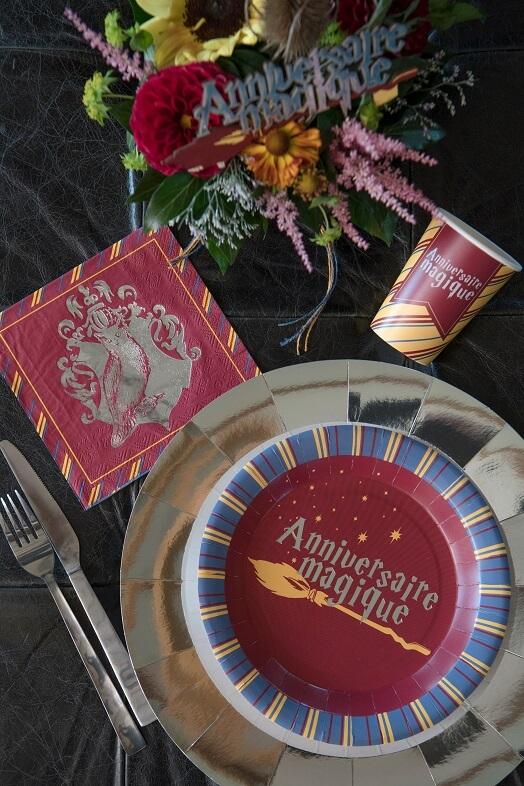 Assiette en carton anniversaire magique harry le sorcier
