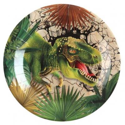 Assiette en carton Dinosaure Jurassic (x10) REF/7285