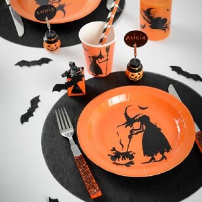 Assiette halloween sorciere 2
