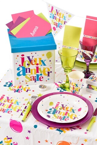 Assiette joyeux anniversaire 7