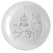 Assiette mariage: Alliances (x10) REF/5379