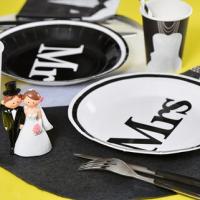 Assiette mariage mrs et mr