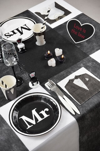 Assiette mr et mrs 1