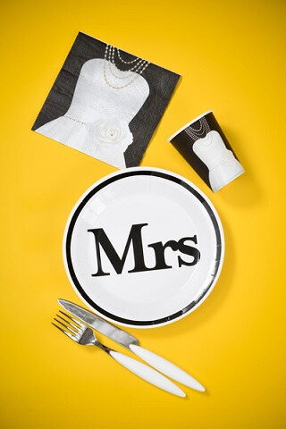 Assiette mr et mrs 2