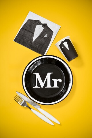 Assiette mr et mrs 3