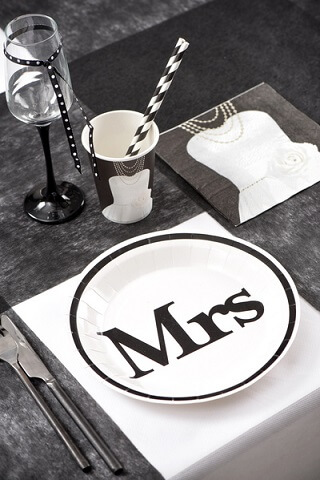Assiette mr et mrs