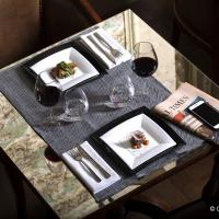 Assiette plastique noire