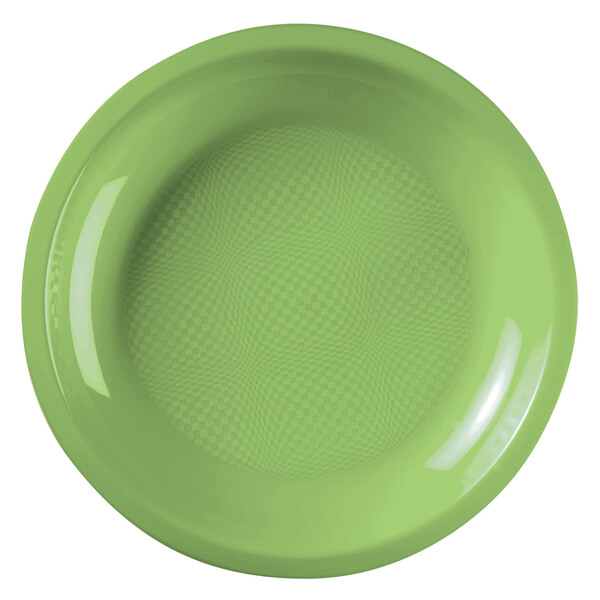 Assiette plate vert anis ronde 22cm