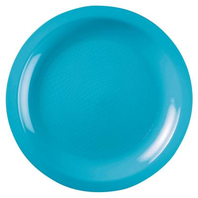 Assiette à dessert incassable bleu turquoise 18cm (x10) REF/52752