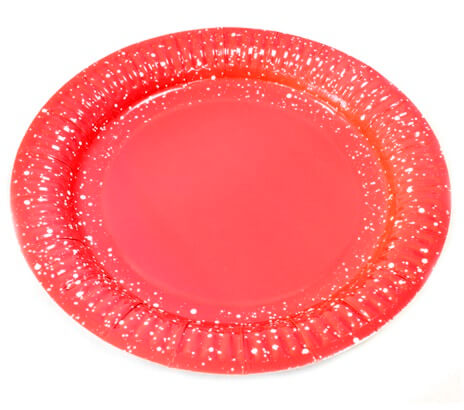 Assiette rouge 18cm