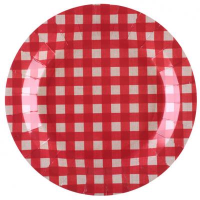 Assiette tradition rouge