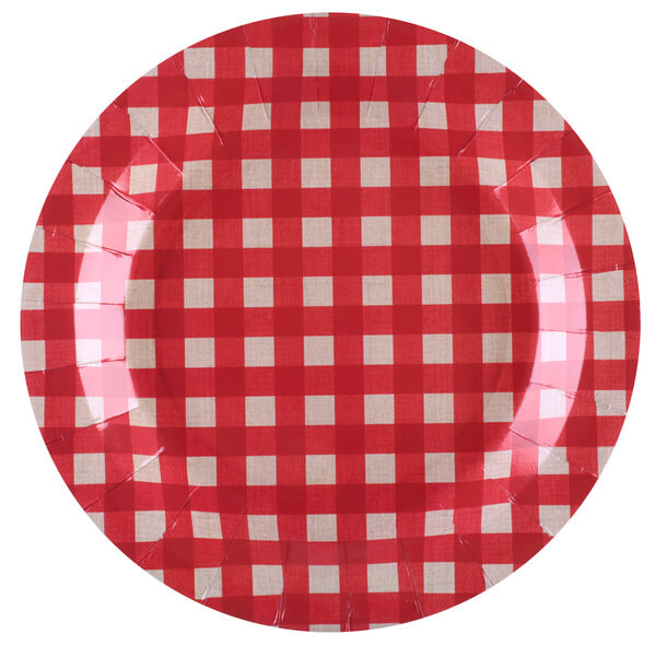 Assiette tradition rouge