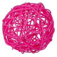 Assortiment boule de rotin fuchsia decorative