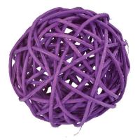 Assortiment boule de rotin prune decorative