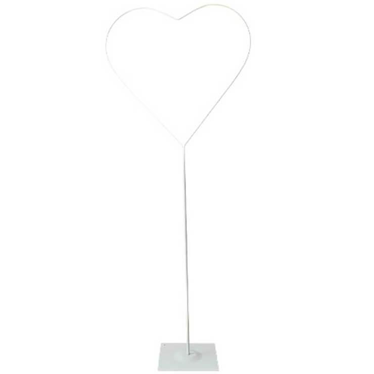 B403 structure metallique coeur sur pied pour ballon mariage ou st valentin