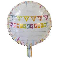 Ba3030 ballon aluminium joyeux anniversaire multicolore