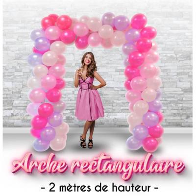 1 Structure arche rectangulaire en plastique 1.20m x 2m REF/BABR (ballon non inclus)