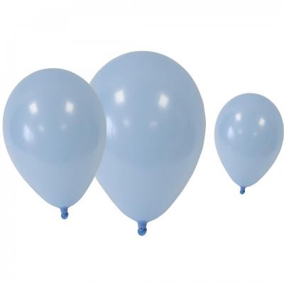 24 Ballons en latex bleu ciel avec 3 tailles assortis REF/BAL255 (Pour réalisation guirlande organique)