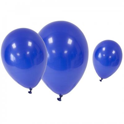 24 Ballons en latex bleu royal avec 3 tailles assortis REF/BAL255 (Pour réalisation guirlande organique)