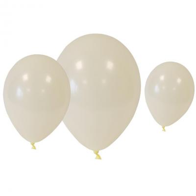 24 Ballons en latex ivoire avec 3 tailles assortis REF/BAL255 (Pour réalisation guirlande organique)