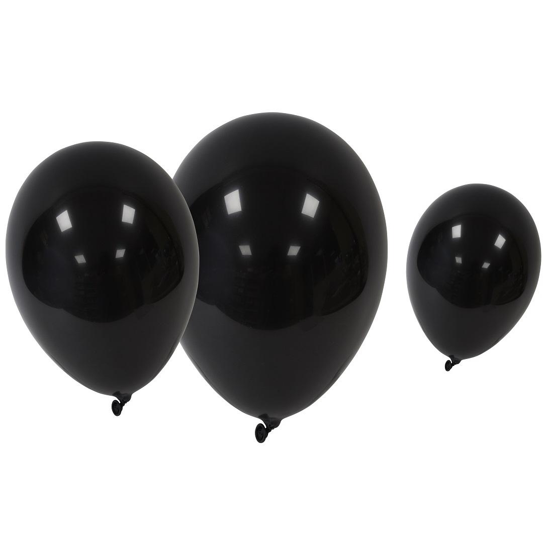 SACHET 24 BALLONS HELIUM NOIRS