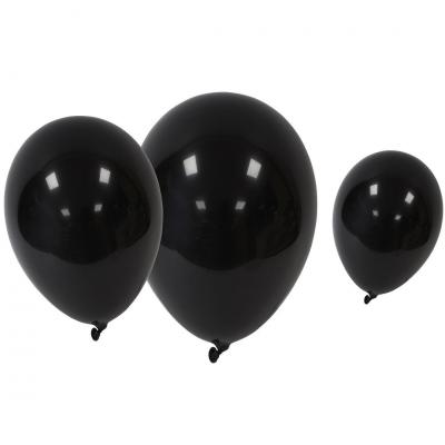 Bal255 ballon latex noir guirlande organique