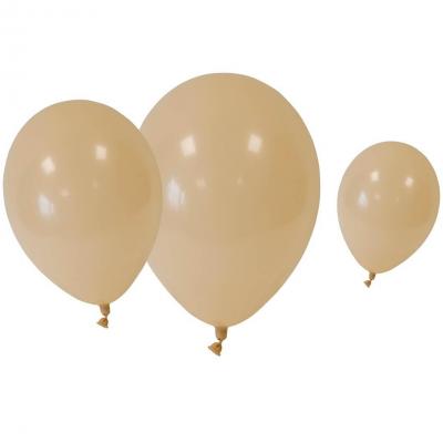 24 Ballons en latex Noisette/Marron avec 3 tailles assortis REF/BAL255 (Pour réalisation guirlande organique)