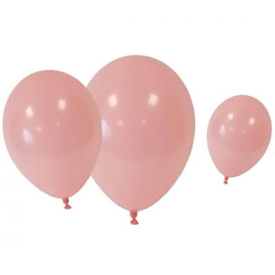 24 Ballons en latex rose pâle avec 3 tailles assortis REF/BAL255 (Pour réalisation guirlande organique)
