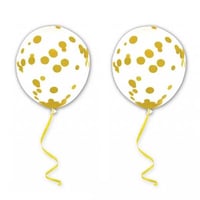 Balctor magasin pas de calais decoration ballon latex transparent confettis dore or