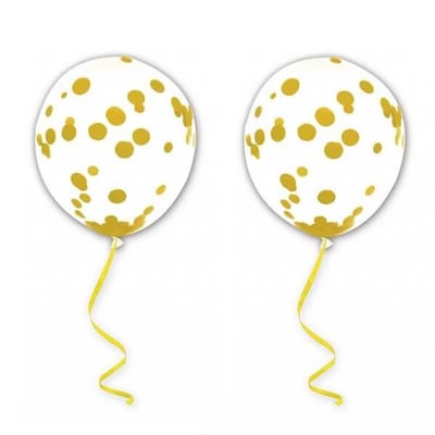 Balctor magasin pas de calais decoration ballon latex transparent confettis dore or