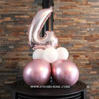 Ballon aluminium 8ans rose gold metal