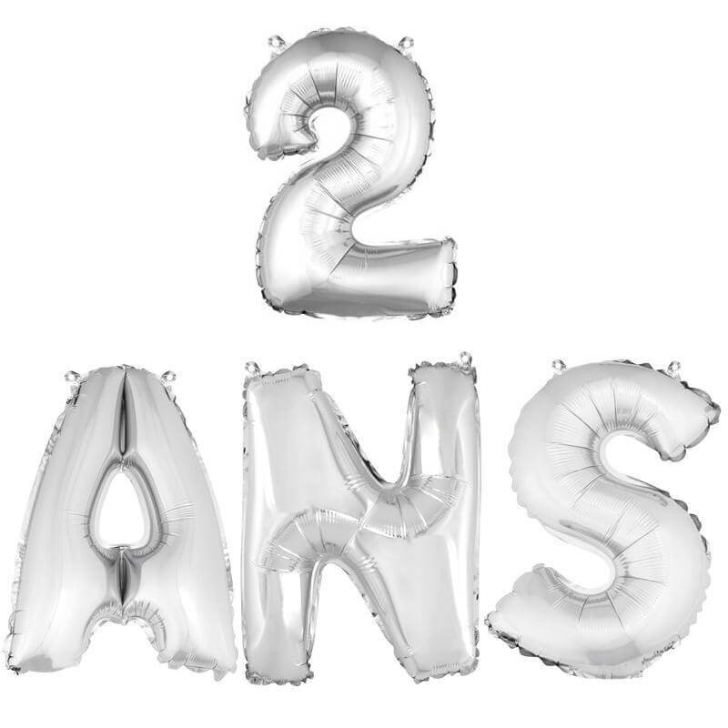 Ballon Anniversaire Garçon 2 Ans Bleu, Deco Anniversaire 2 an