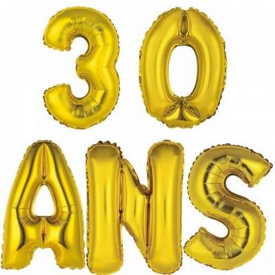 Santex 1 Pack urne et Livre d'or Anniversaire Or et Blanc 30ans