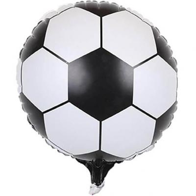 Ballon aluminium noir et blanc ballon de football 38cm (x1) REF/70901