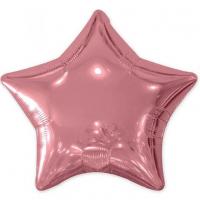 Ballon aluminium etoile rose gold metallique