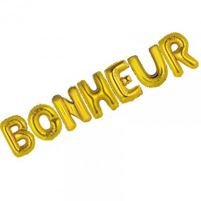 Ballon aluminium or bonheur