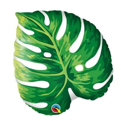 1 Grand ballon Qualatex Feuille Philodendron en aluminium 53 cm (21