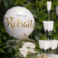 Ballon aluminium vive la retraite