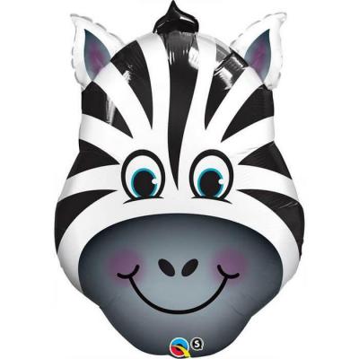 Ballon aluminium zebre aniamux savane afrique