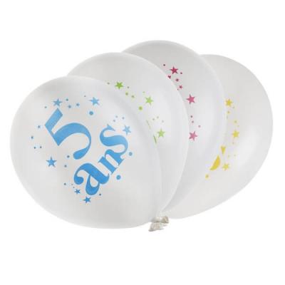 Ballon anniversaire: 5ans (x8) REF/5226