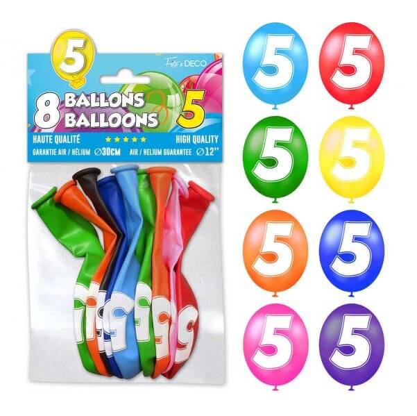 Ballon anniversaire 5ans 1