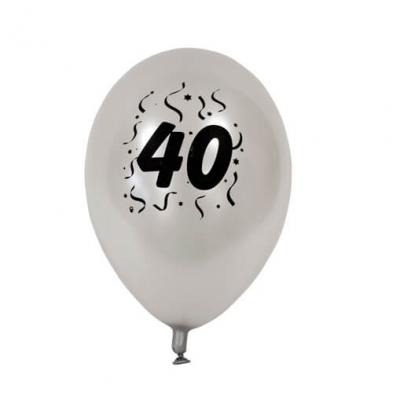 Ballon anniversaire argent 40ans