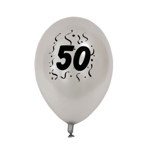 Ballon anniversaire argent 50ans
