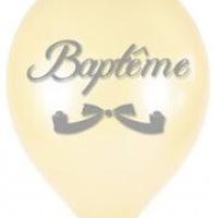 Ballon bapteme ivoire