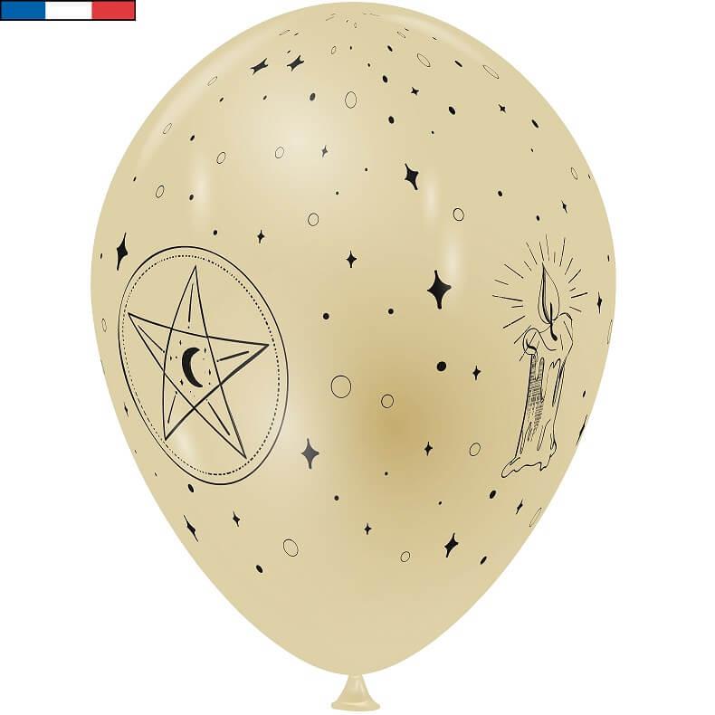 Ballon Beige fête d'Halloween avec sorcellerie REF/51575