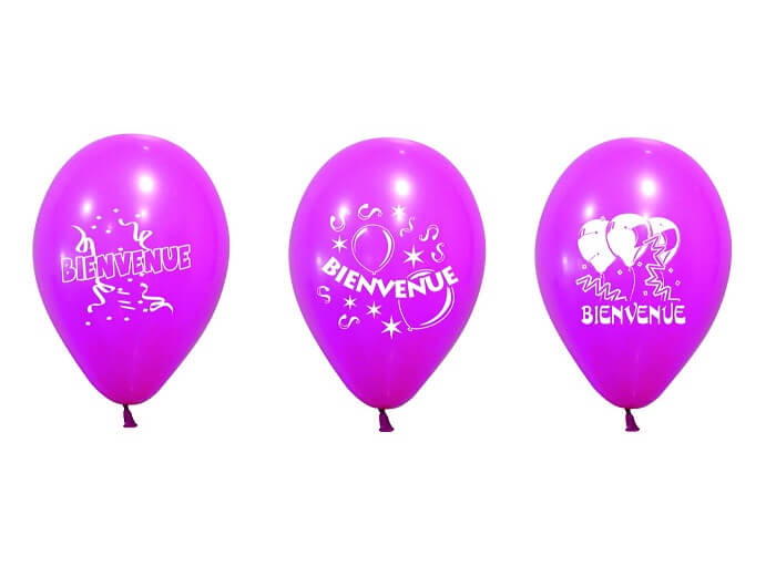 Ballon bienvenue fuchsia